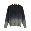 New Men's Autumn and Winter Gradual Change Color Matching High Lapel Sweater Youth Casual Loose Bottoming Knitted Sweater