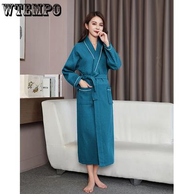 Universal-Bademantel für Männer und Frauen, Baumwolltuch, Stoff, Bademantel, Hotel-Paar-Robe, warmer, saugfähiger Pyjama