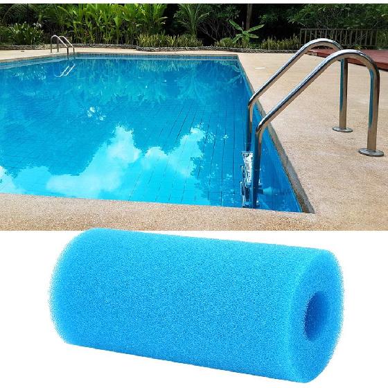 Swimming Pool Filter Sponge, Reusable Cartridge Pool Filter Replacement Washable Pool Foam Filter Pool Cleaning Accessories Fit for Filter Type A