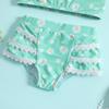 Children's Daisy Print Two-Piece Bikini Set