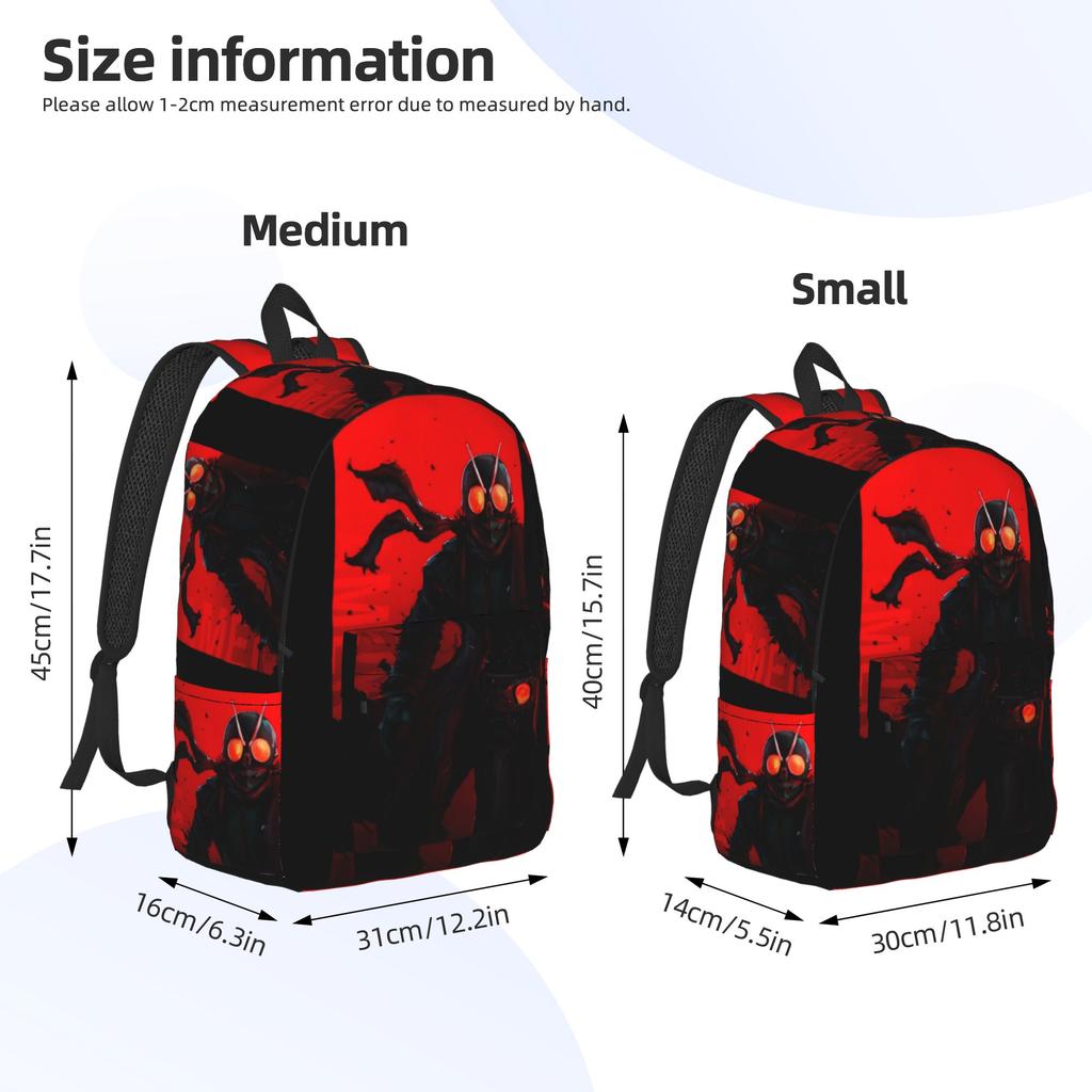 Fashion Kamen Rider Backpack Mochilas Dual-Use Camping Sturdy Shoulder Rucksack