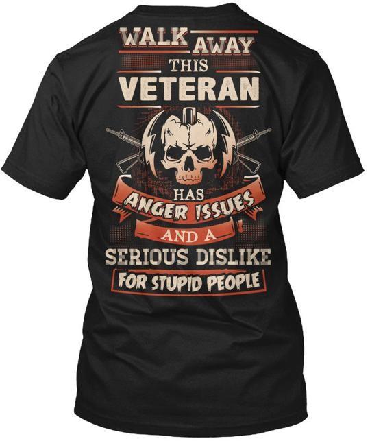 Sarcastic Veteran T-Shirt Made in the USA Size S to 5XL Unisex T-Shirt XL