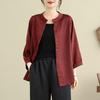 Women S Plus Size 3 4 Sleeve Cardigan Shirt Loose Fit Mom Top