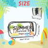 Spacious Cosmetic Bag Transparent Beach Style Portable Makeup Organizer Large Capacity for Travel Use