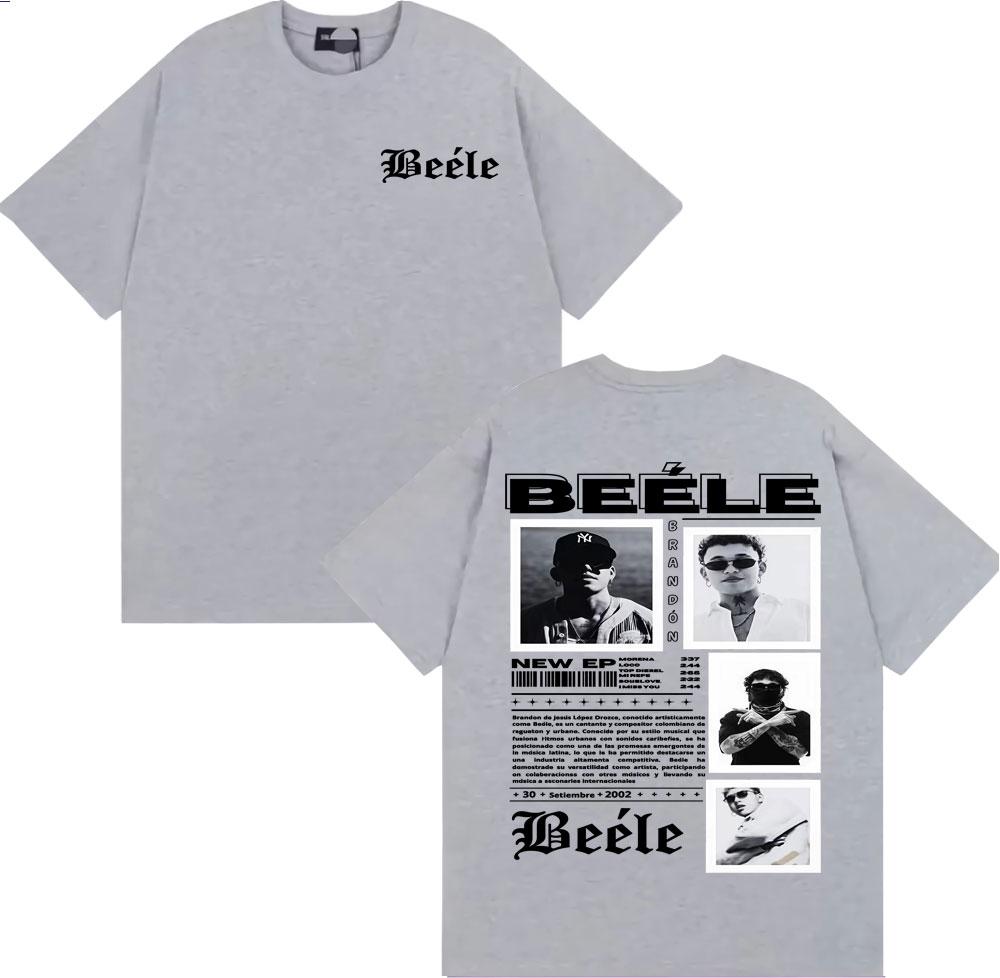 Rapper BEELE Brandon Album Tour 2025 Graphic T Shirt for Men Fashion Hip Hop Vintage T Shirts Summer Tops Casual Comfort Tshirt