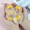 Sensory Stress Ball Transparent Egg Relief Toy, Clear Squeeze Fidget Relaxing Toy for Boredom & Anxiety Relieving