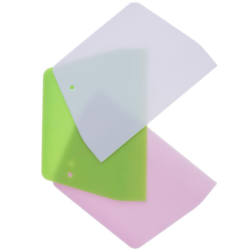 1Pc Trapezoid Cream Cake Scraper Dough Cutter Cake Spatula Pastry Bakery Tools