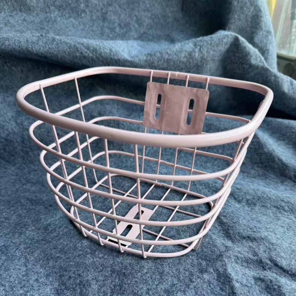 Metal Bicycle Front Basket Easy To Install Bike Front Basket Children's Folding Bike Accessories