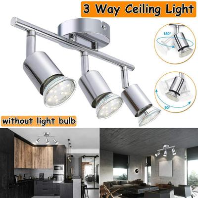 100-240V Modern Ceiling Light Lamp 3 GU10 Heads Multiple Rod Dome Night Lamps Loft Lamp Home Decor Lighting Holder Fixture