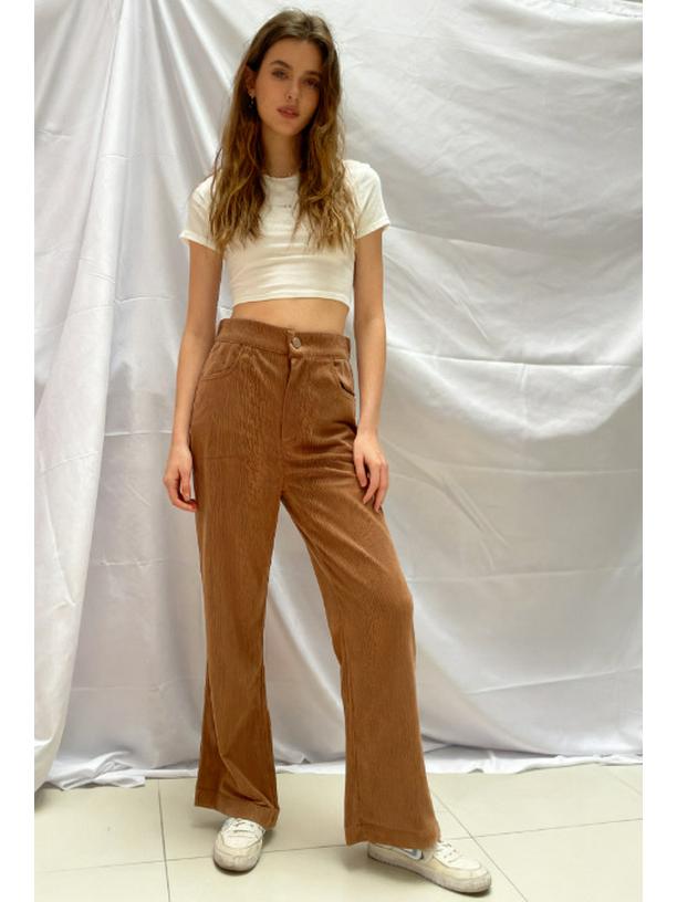 

Women s Four Seasons Corduroy Flared Pants: Casual, Slim Fit, In Stock. L