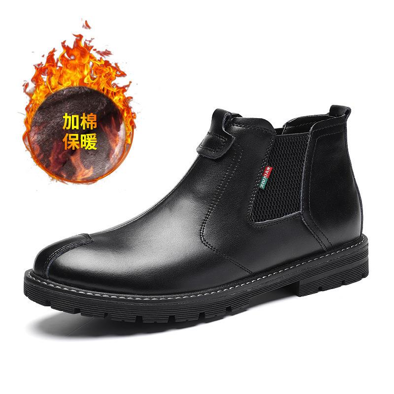 Martin boots men's 2020 new men's casual thermal cotton boots fashion trend Chelsea boots men's boots