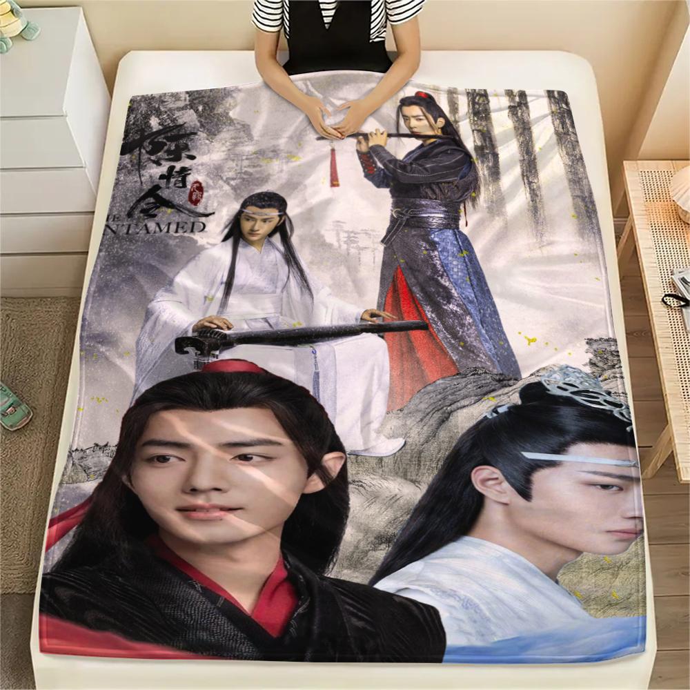 1Pc The Untamed Print Flannel Blanket, High quality Comfortable for All Seasons, Home Decor, Warmth and Comfort, Perfect for Christmas Gifts