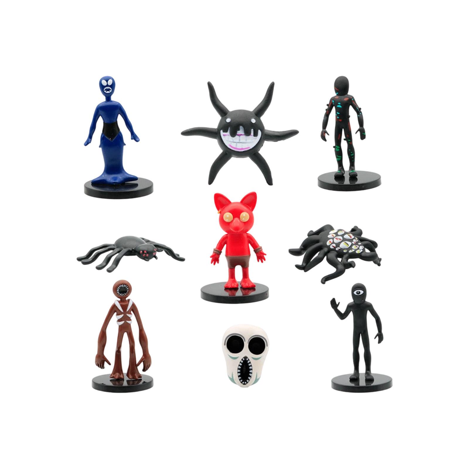 

Set of 9 Collectible Figures Inspired by Urban Legend Characters Displayed on Round Bases for Collector Display or Creative Decoration One Size