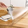 Tovaglia Trasparente Impermeabile a Prova di Olio in PVC con Isolamento Termico per Tavoli da Pranzo o Tavolini da Caffè