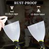 Stainless steel putty knife with rubber handle scraper, putty scraper, 6-inch stainless steel putty knife