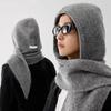 Y2K Balaclava Winter Women's Hat Thickened Warm Neck Protection Dual-purpose Outer Wear Hat Scarf Korean Trendy Head Hood