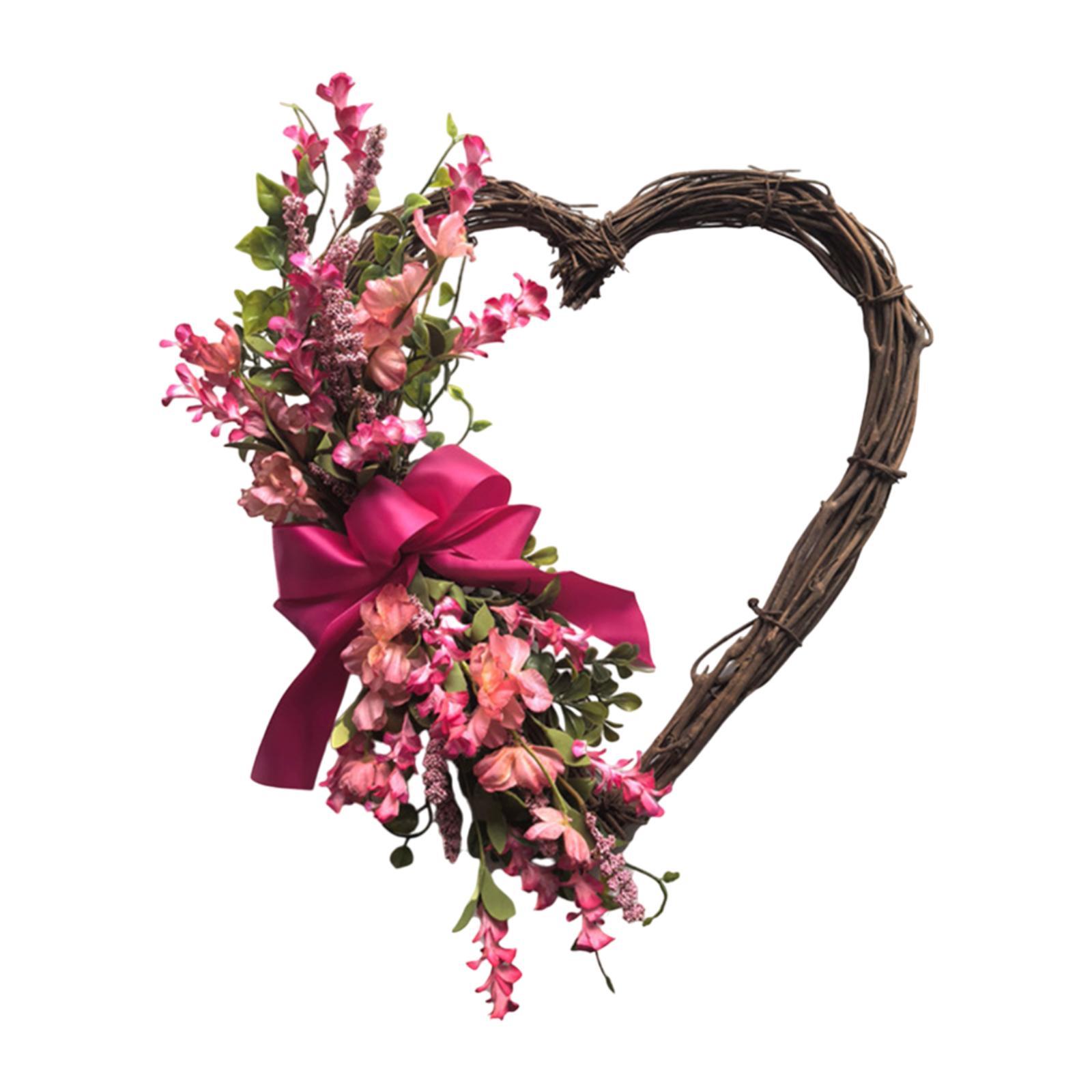 13.78 valentine s Day Wreath Heart Shaped Wreath Door Wreath