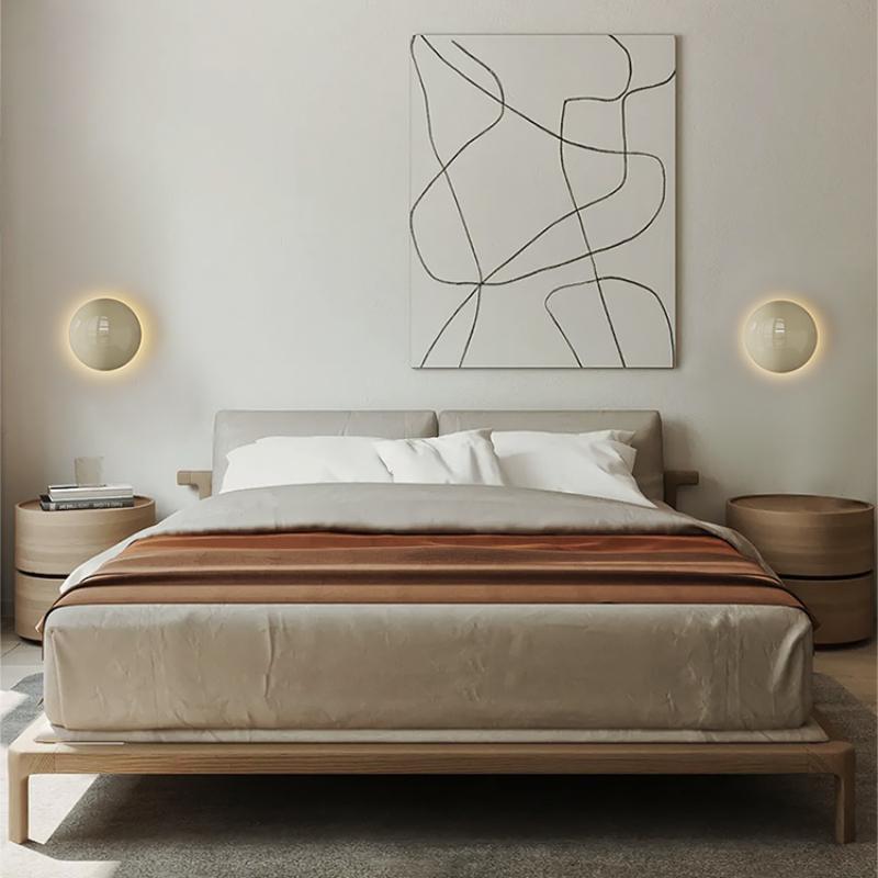 Aplice de perete cu pietricele în stil modern, simplu, romantic, decorare nordică a locuinței, coridor, balcon, noptieră, lampă de perete cu LED-uri reglabile
