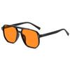 Retro Double-Bridge Sunglasses with Large Ocean Lenses - Fashionable and Simple Design