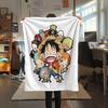 1pz Una Pezzo Monkey D Luffy Coperta in Flanella Fantasia Adatta a Tutte le Stagioni per Arredamento Casa Calore e Comfort Regali Regalo Festivo