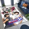 Cartoon Captain Ozora Tsubasa Football Rug for Bedroom Living Room Sofa Home Doormat Decor , Large Kids Play Non-slip Floor Mat