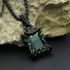 Colier Nou Pandantiv Piatră Verde Vintage Pentru Bărbați Femei Oțel Inoxidabil 316L Punk Bijuterii Partid Cuplu Cadouri Dropshipping