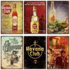 Vintage HAVANA CLUB,JAMESON,Značka Piva Kovový Plechový Znak Dekorativní Tabule Pro Klub Mužskou Jeskyni Bar Dílnu Hospodu Hotel Kavárnu Nástěnná Dekorace