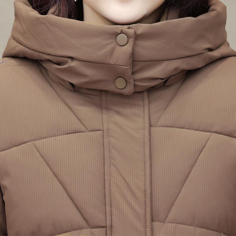 Winter Coat Female Long Parkas Hooded Elegant Thick Warm Jacket Winter Clothes High Quality