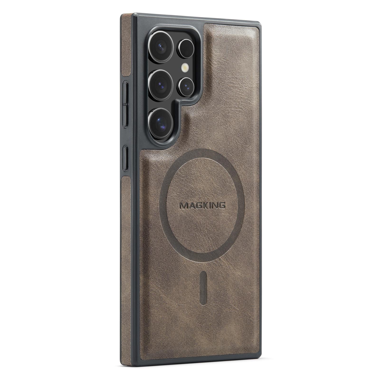 

MAGKING K1 Series For Samsung Galaxy S26 Ultra Magnetic Case PC + TPU + PU Leather Phone Cover