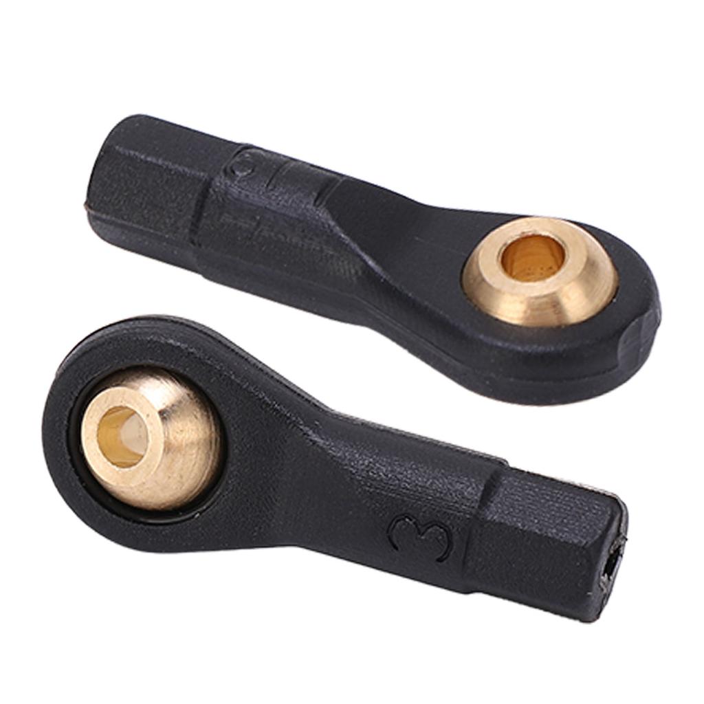 10Pcs RC Tie Rod Ball Head Durable Plastic Light Weight Wear Resistant Accurate Size M2 Tie Rod End Ball Joint