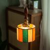 IWHD Japanese Vintage LED Pendant Light Fixtures Living Room Bedroom Cafe Loft Decor Kitchen Copper Colorful Glass Hanging Lamps