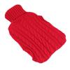 Hot Water Bag Rubber Explosionproof Water Injected Hand Warming Bag with   Knit Hand Insert Cover Large