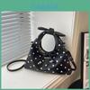 Pu Retro Polka Dot Duffle Bag With Magnetic Closure For Daily Casual Use