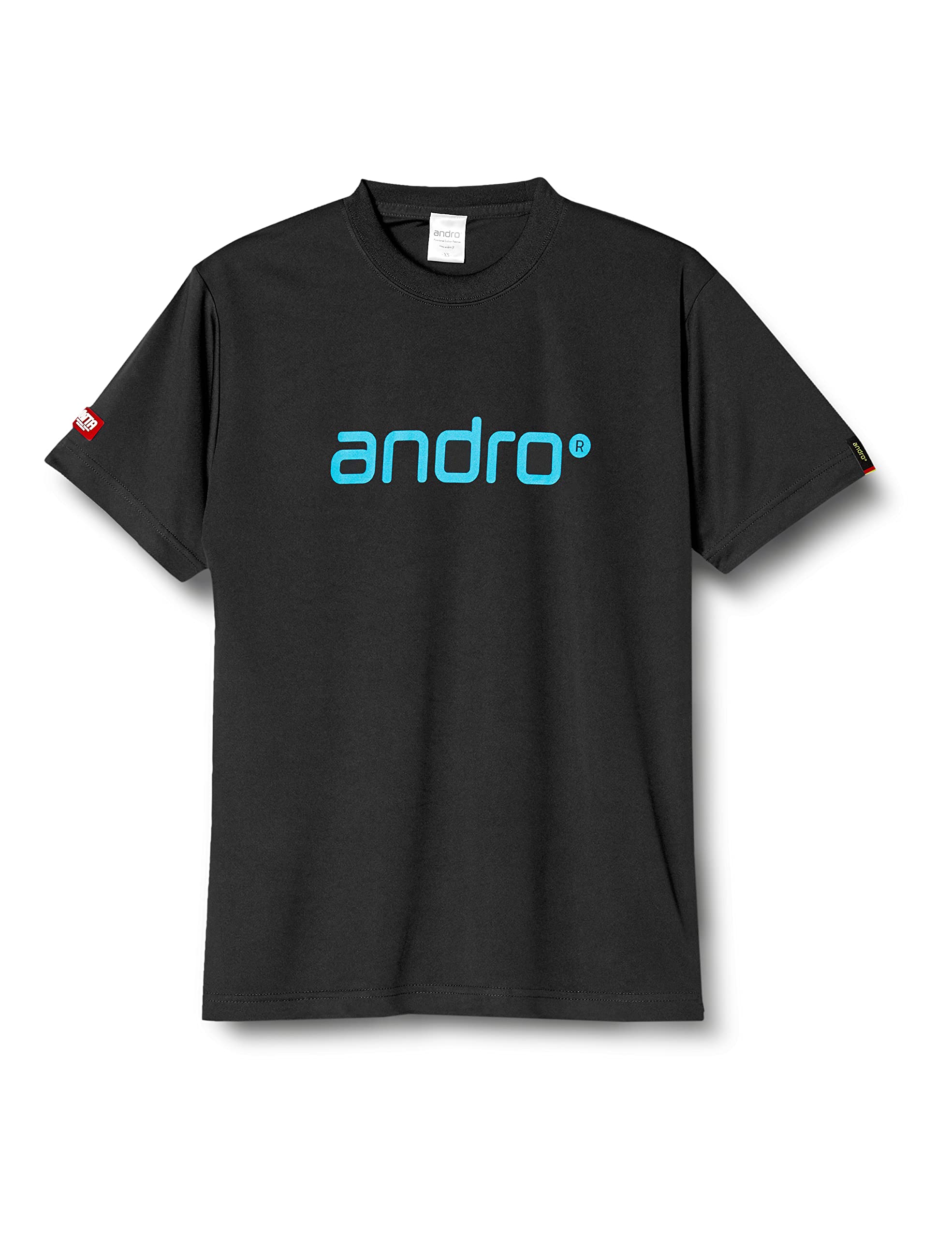 

andro Unisex Table Tennis Wear Game Shirt Androna Patty Shirt IV 305701 Black x Blue M