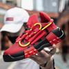 Spring and Autumn Large Size Outdoor Sports Running Shoes Platform Sole Harajuku Style Medium Help Lace-up Casual Board Shoes