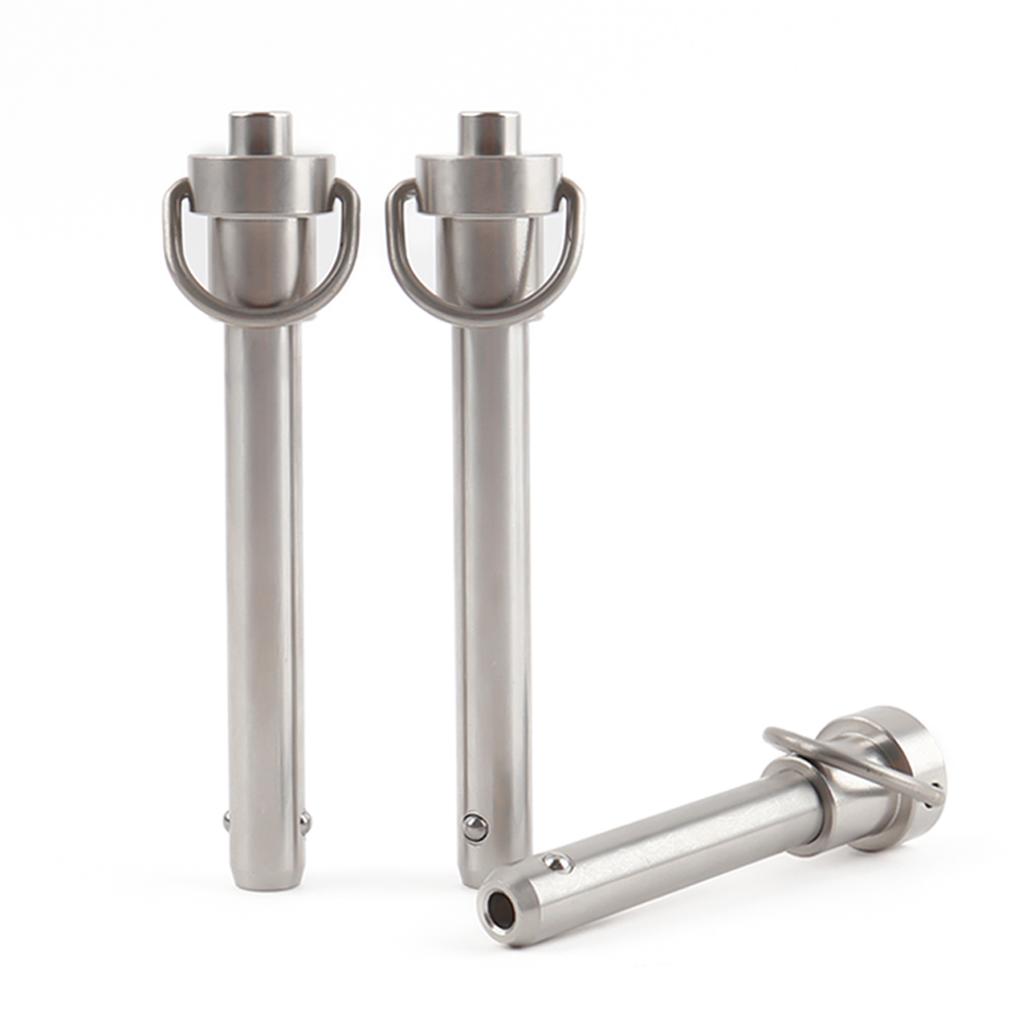 Diameter 5-25mm Length 10-100mm Quick Release Pin Bolt Ball Head Quick Lock Pin Plug with Ring Handle Pull Stainless Steel PIN