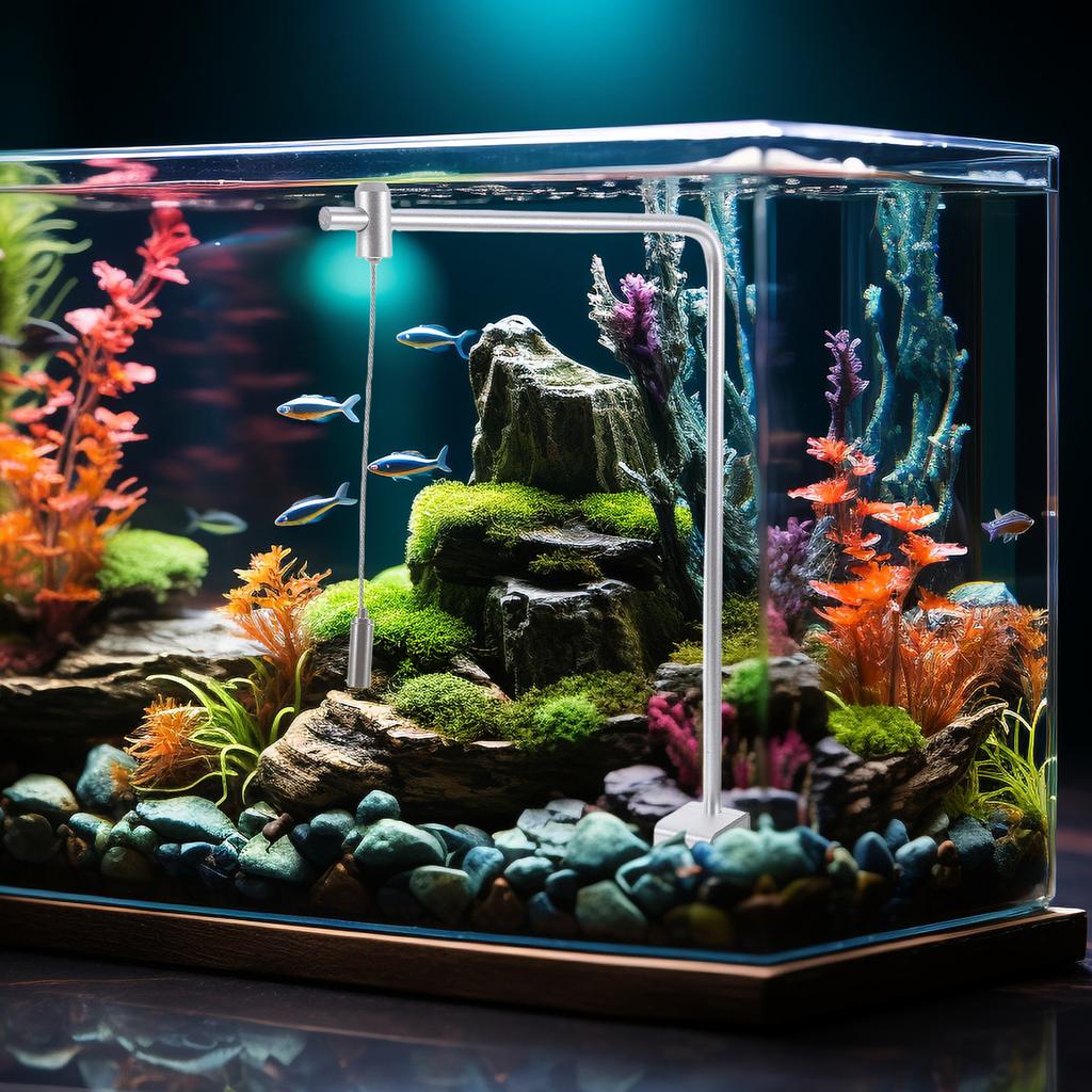 2 pièces Support de lumière d'aquarium en alliage d'aluminium Support de lumière à hauteur réglable pour aquariums d'eau douce et d'eau salée Haute luminosité Aquatique