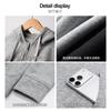 Classic autumn and winter solid color hooded sweater long-sleeved zipper thickened jacket women's sports loose casual versatile top