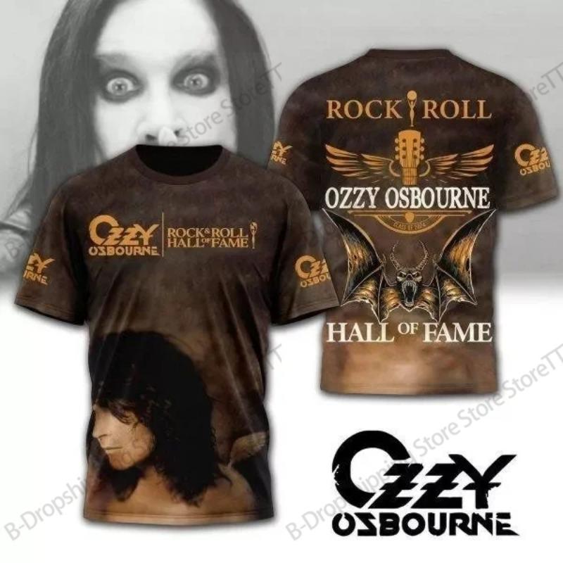 Men T-shirt Rock Band Ozzy Osbourne 3d Print T Shirt Tops Womens Sports Large Size Tops Tees Summer Tshirt Kids Clothes Street