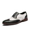 Herren Loafer aus Brogue-Leder, groß, lässig-geschäftlich, Größe 48, Britischer Schnürstil