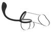 3in1 Penis Ring with Anal Plug - Black Velvets