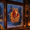 Winter Festival Glass Decor Chinese New Year Window Sticker, 2027 Goat Static Clings, Decoration for Home Reusable Lunar Xmas Shop PVC Clings Windows