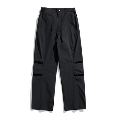 Spring and Autumn Mountain Outdoor Charge Pants Men's Soft Shell Waterproof Windproof Hiking Tooling Casual Sports Wide Leg Pants