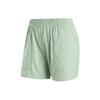 Solid Color Mid-Rise Straight Leg Casual Shorts Women Shorts Green P323W008-02QQ