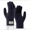 Men's and Women's Thickened Wool Touchscreen Gloves - Knitted, Velvet-Lined, Cold-Proof for Autumn and Winter Riding