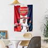 Arsenal Custom Ditt Navn Vægdekoration Vægtæppe Kunst Til Kæledyrsminde Fødselsdag Bryllupsfest Baggrund Familiegave
