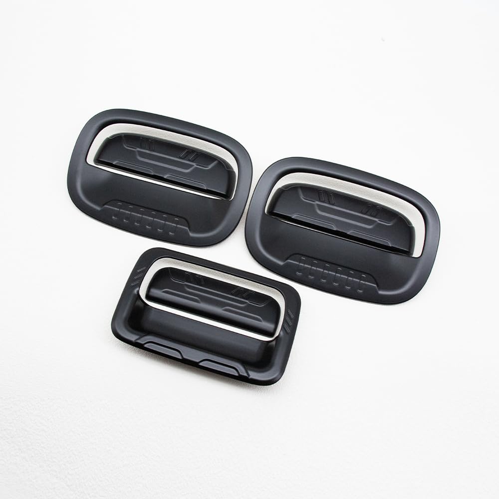 OKAYOHINN Door Handle Covers for Jimny Nomade JC74W Door Knob Door Panel Exterior Scratch ABS (3-door, Covers, Garnish, Prevention, Material, 6pcs)