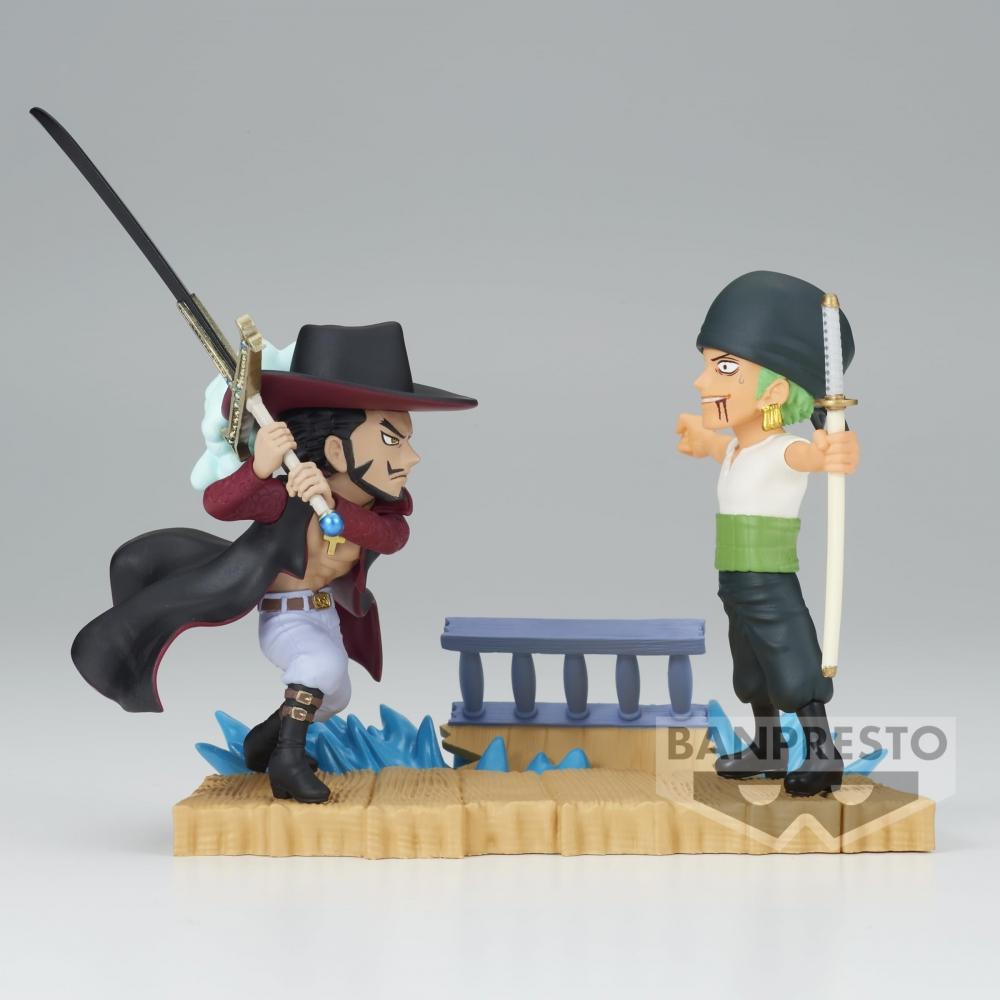One Piece World Collectable Figure Log Stories Roronoa Zoro VS Dracule Mihawk