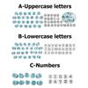 Alphabet/Number Cookie Cutters Set - Plastic Biscuit Molds for Baking, Cake Decorating, Birthday Party & DIY Crafts