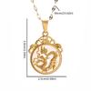 Exquis collier de bête dragon auspicieuse pour femmes Style ethnique Pendentif dragon des douze signes du zodiaque Bijoux amulette pour filles